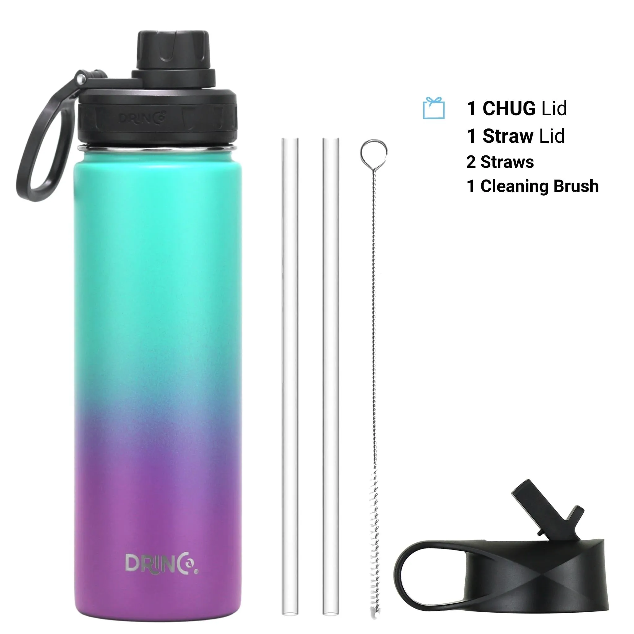 🌈 Ombre On-the-Go | DRINCO® 22oz Stainless Steel Bottle