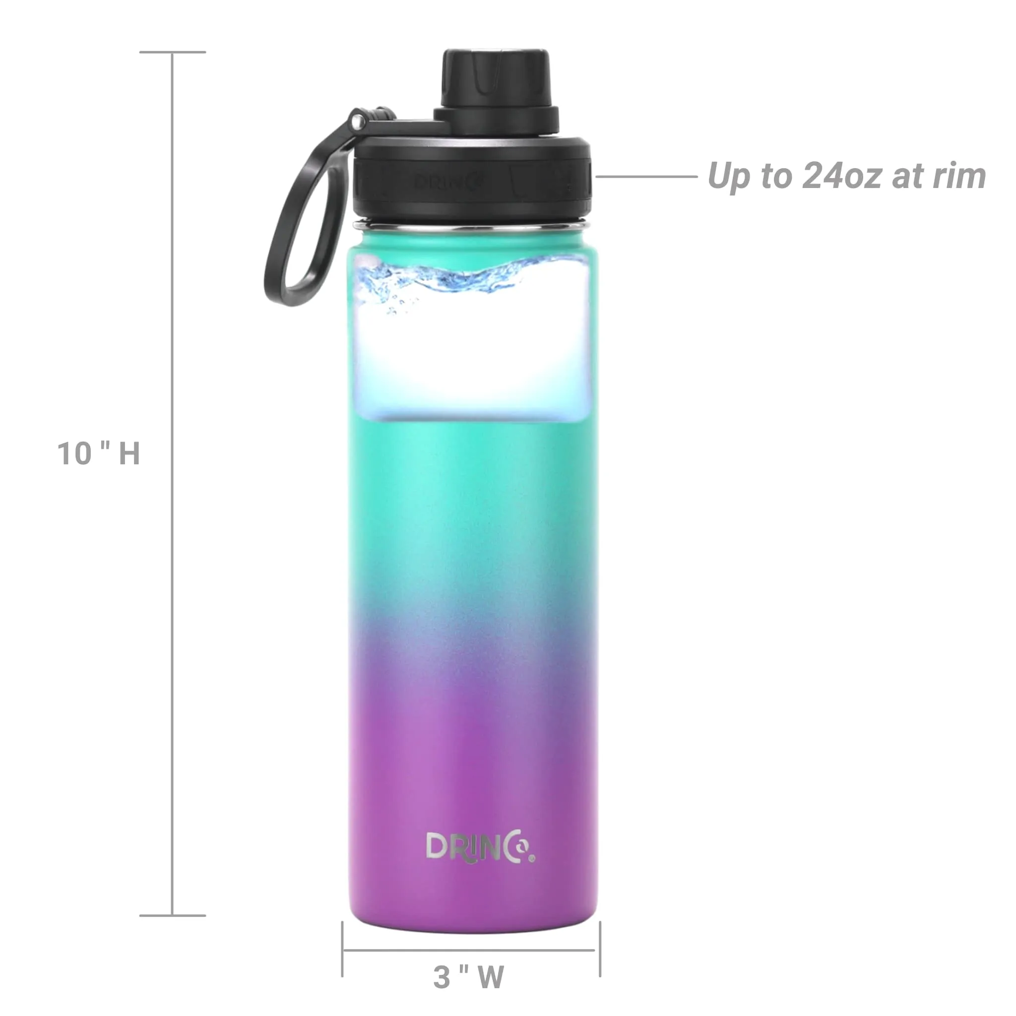 🌈 Ombre On-the-Go | DRINCO® 22oz Stainless Steel Bottle