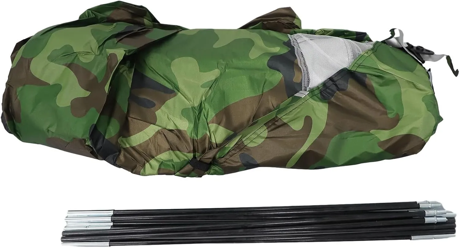1-2 Person Portable Camping Tent, Polyester and Fiberglass with Anti-UV Coating Ultralight Tent Garden Shelters for Outdoor Camping and Hiking