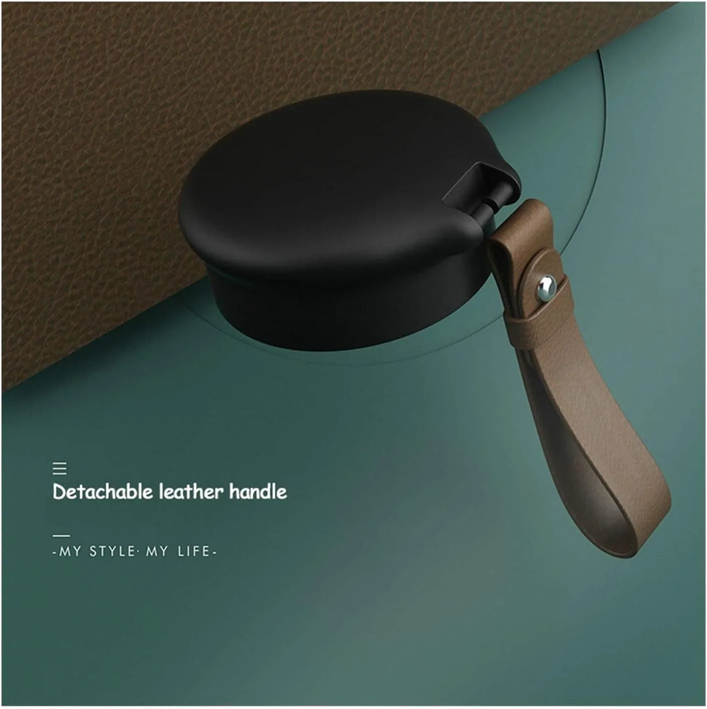 1 Pcs Quality Double Wall Stainless Steel Vacuum Flasks 280ml Car Thermo Cup Coffee Tea Travel Mug Thermol Bottle Thermocup (Capacity : 280ML, Color : Light Green) (Forest Green 280ML)