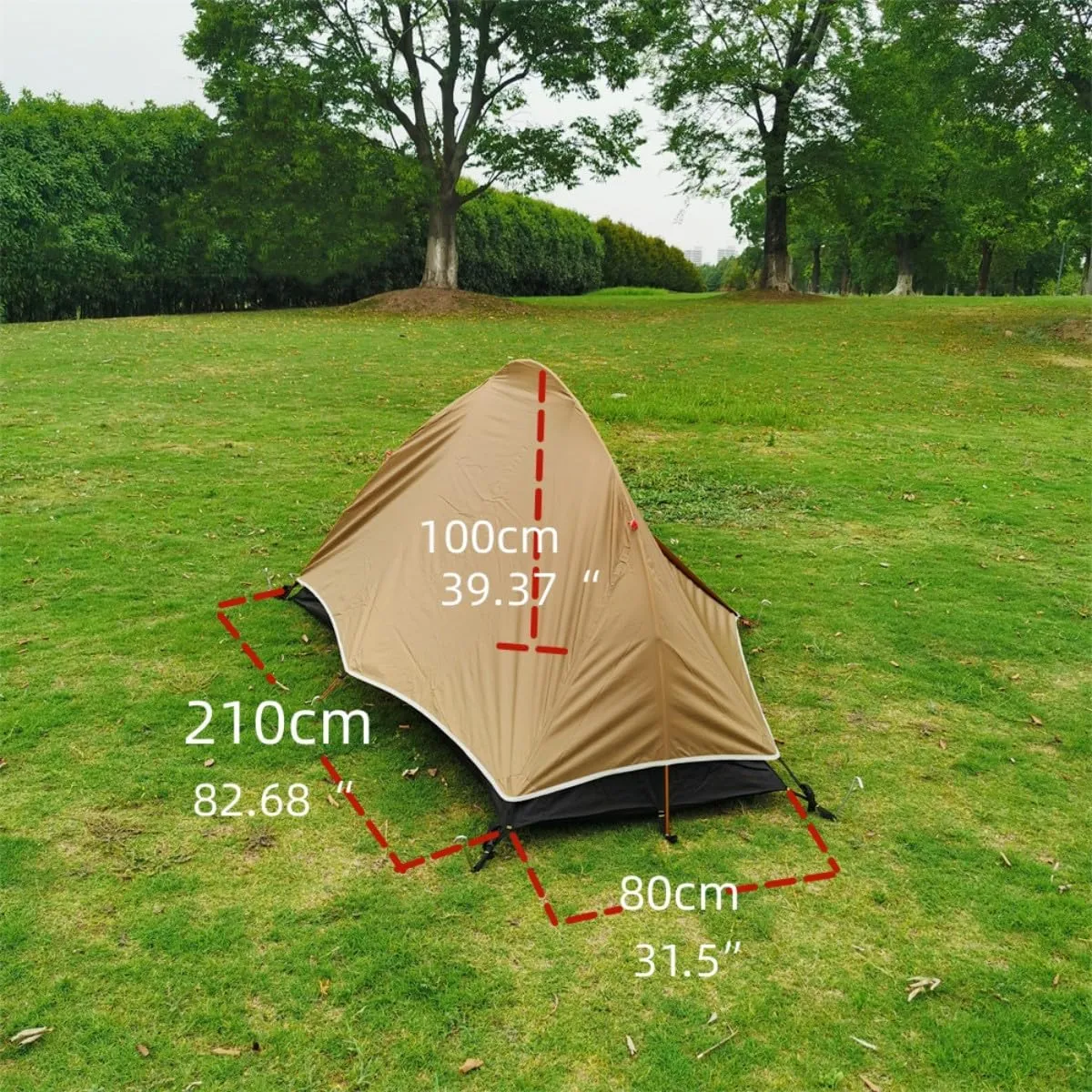 1 Person Tent Lightweight Backpacking Tent for One Man 1-Person Tent for Backpacking Waterproof Ultralight Single Person Tent, Double Layer