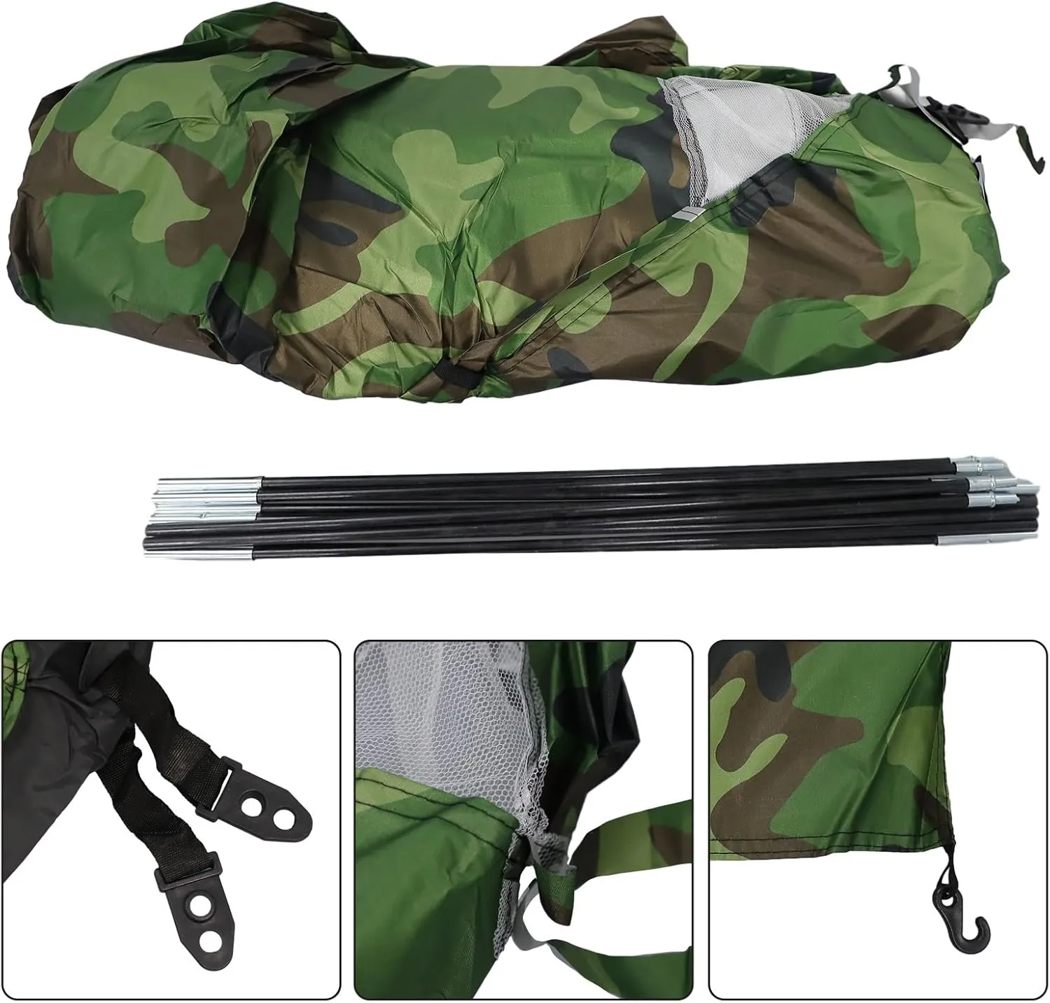 1/2 Person Lightweight Camping Tent, Outdoor Easy Set Up Travel Tent,Portable Backpacking Ultralight Waterproof Windproof Anti-UV Sun Shelter Tent(1 person Camouflage)