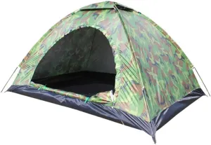 1/2 Person Lightweight Camping Tent, Outdoor Easy Set Up Travel Tent,Portable Backpacking Ultralight Waterproof Windproof Anti-UV Sun Shelter Tent(1 person Camouflage)