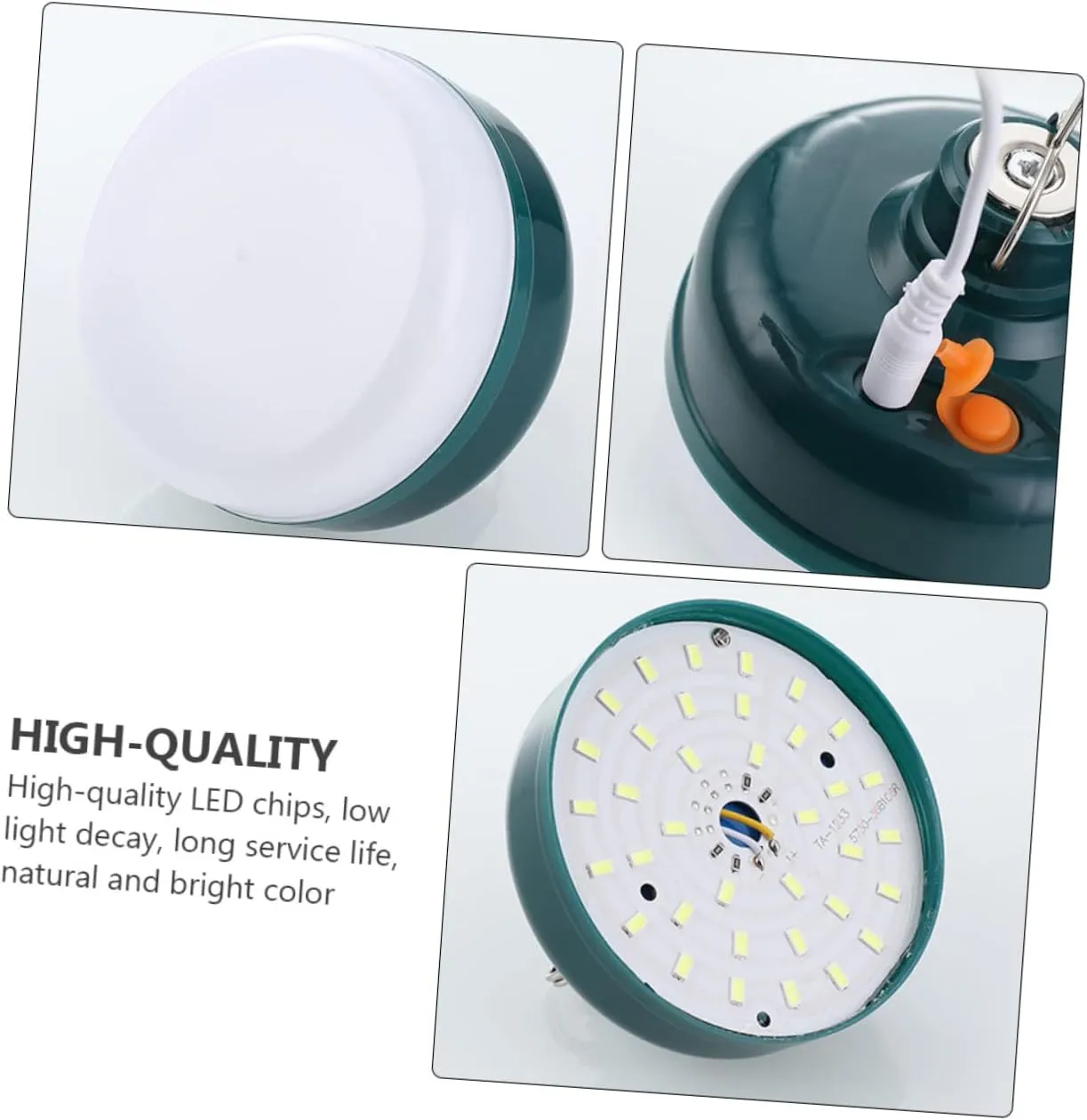 150w Led Camping Lantern Rechargeable Emergency Light Magnetic Base Rainproof Design USB Rechargeable Lighting Modes for Hiking Fishing Camping and Stall Use