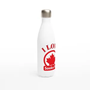 17oz Stainless Steel Water Bottle – Sleek White Design with Double-Wall Insulation