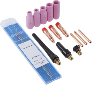 17pcs Portable TIG Welding Set ABS Argon Arc Torch Parts for WP17 18 26 Torch