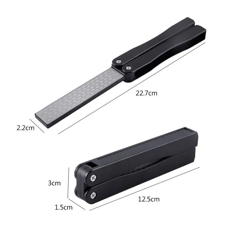 1pc Double Sided Folding Pocket Diamond Knife Sharpener Stone Sharpening Whetstone