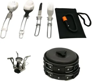 1set Portable Camping Cookware Lightweight Non-Stick Soup Pot Kit for Hiking Picnics Outdoor Adventures Essential Cooking Utensils for Prep