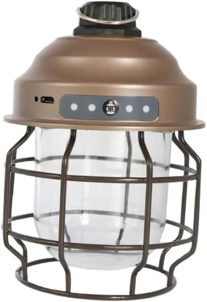 1set Rechargeable Camping Lantern Portable Retro Style USB Lantern for Outdoor Hiking and Backpacking Lightweight Easy to Use Camping Accessory Charging Cable