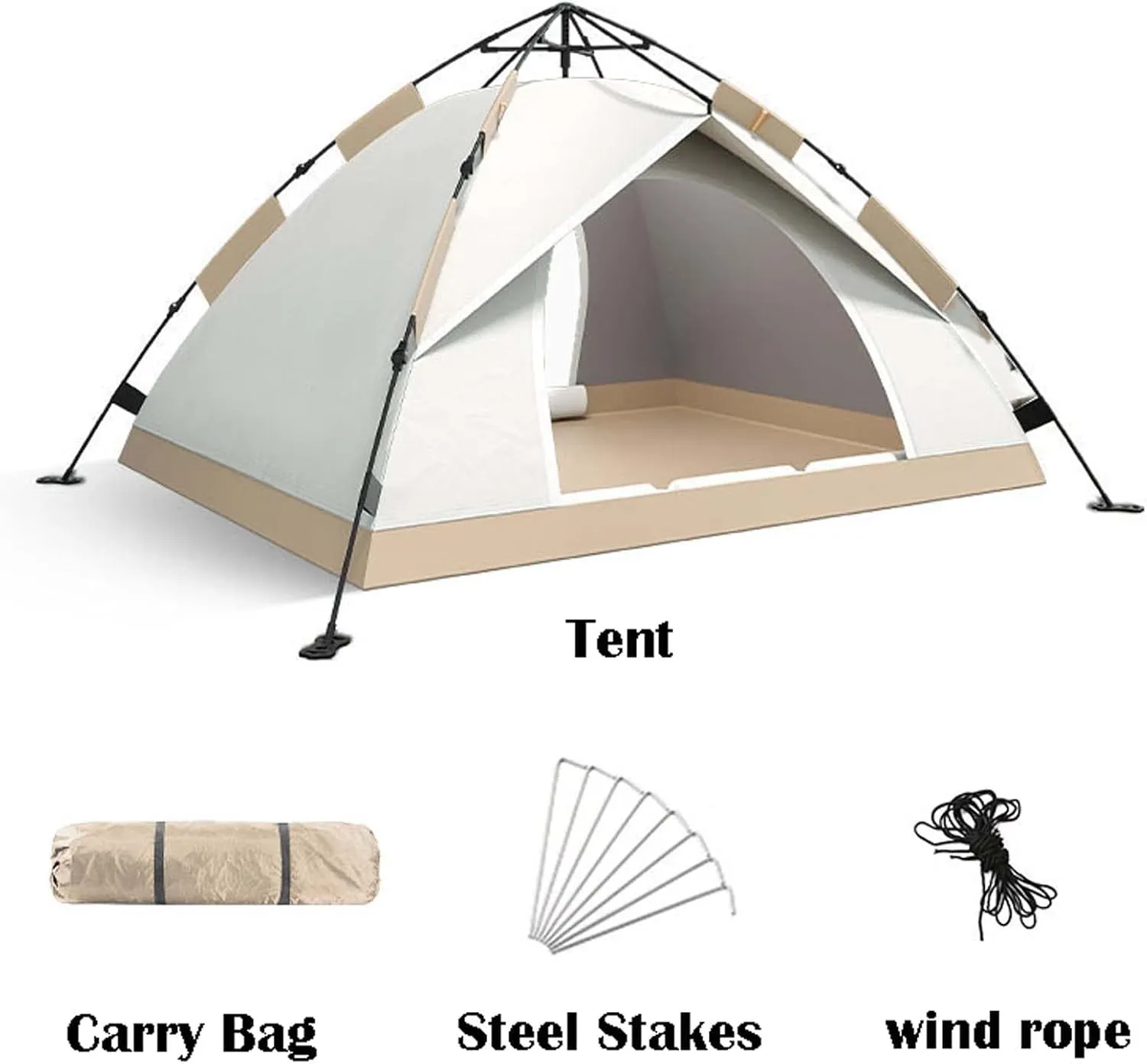 2-3Person Camping Tent 79x59x51 inch, Instant Pop Up Tents for Camping, Lightweight Portable Waterproof Tent, Ultralight Portable Tents for Family Camping, Hiking and Backpacking