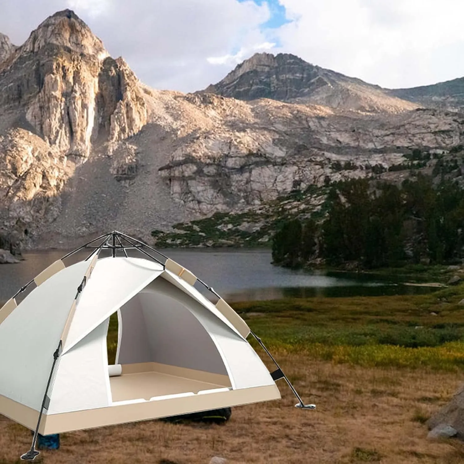2-3Person Camping Tent 79x59x51 inch, Instant Pop Up Tents for Camping, Lightweight Portable Waterproof Tent, Ultralight Portable Tents for Family Camping, Hiking and Backpacking
