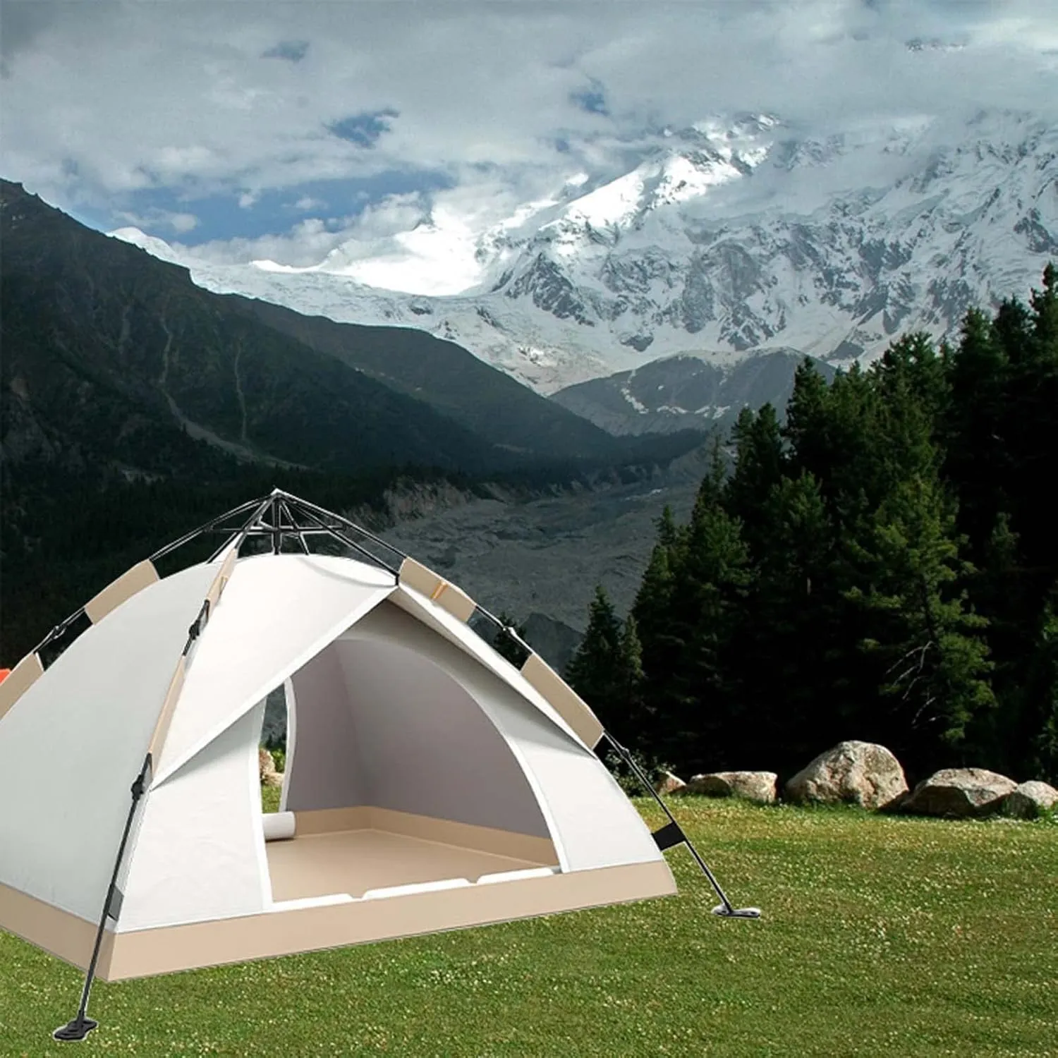2-3Person Camping Tent 79x59x51 inch, Instant Pop Up Tents for Camping, Lightweight Portable Waterproof Tent, Ultralight Portable Tents for Family Camping, Hiking and Backpacking