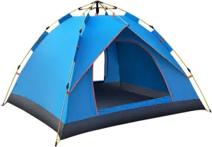 2/ 4 Person Tents For Camping Waterproof, Lightweight Backpacking Tent, Double Layer Waterproof Two Doors Camping Tents, Perfect Picnics, Fishing And Backyard Camping ( Color : /Blue , Size : 2 Person
