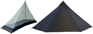 2-4 Person Ultralight 15D Stove Hot Tent with Inner Mesh Tent Include Stove Pipe Jack Family Tent Camping