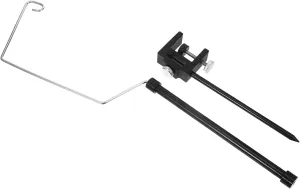 2-in-1 Camping Light Stand for Outdoor Collapsible Lantern Pole Table Bracket Ground Stake Sturdy Aluminum Alloy for Portable Use