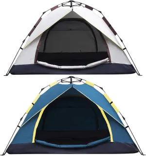 2 Pack Instant Pop-Up Tents for Camping, 1/2/3 Person Camping Tent 30s Automatic Easy Setup Tent, Double-Thick Waterproof Family Tent