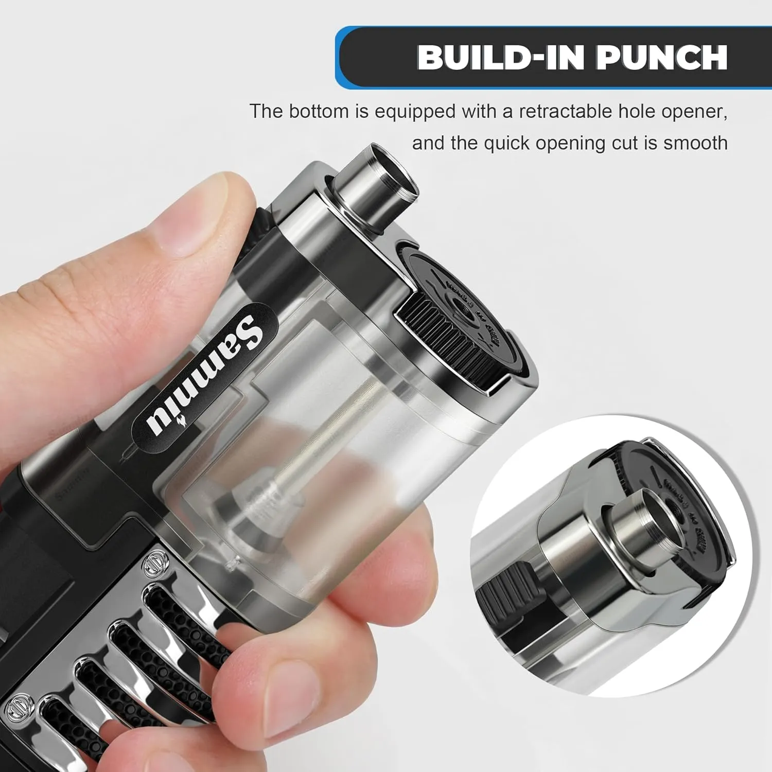 2 Pack of Torch Lighter, Triple Jet Flames, Visible Gas Tank, Butane Gas Refillable, Windproof Pocket Lighters for Candle, Men’s Gift (Gas not Included)