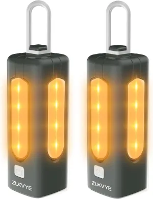 2 Pack Rechargeable LED Camping Lantern - Waterproof Tent Light with 8 Light Modes, Perfect for Camping, Hurricane, Emergency, Hiking, Fishing
