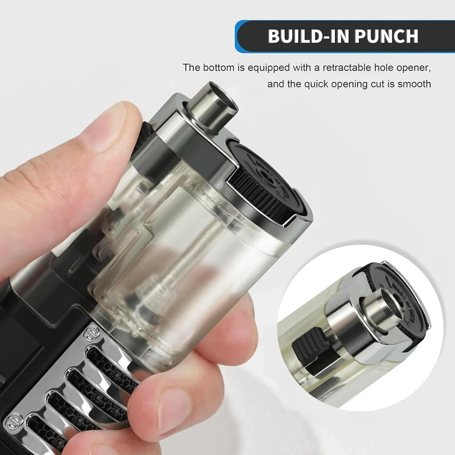 2-Pack Torch Lighter, Triple Jet Flame, Visible Gas Tank, Refill Gas, Portable Lighter for Indoor and Outdoor use (Gas not Included)(2pc 1)