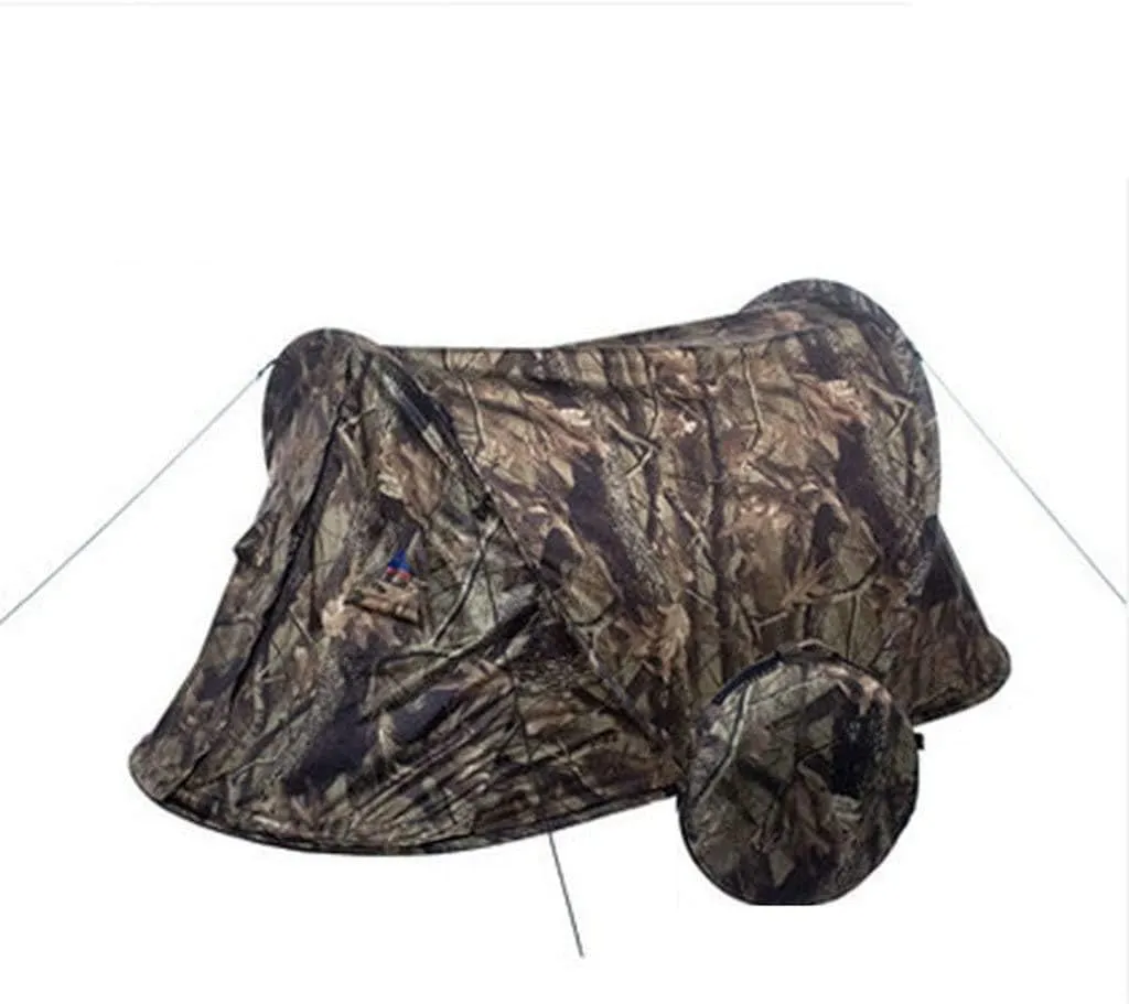 2 People Outdoor Camping and Hiking Simple Setup Instant Pop-up Tent, Waterproof Portable Automatic Tent Fishing Pop-up Tent Super Light