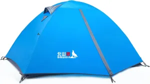 2 Person Camping Tent Lightweight Backpacking Tent Waterproof Windproof Two Doors Easy Setup Double Layer Outdoor Tents for Family, Outdoor, Hiking and Mountaineering,