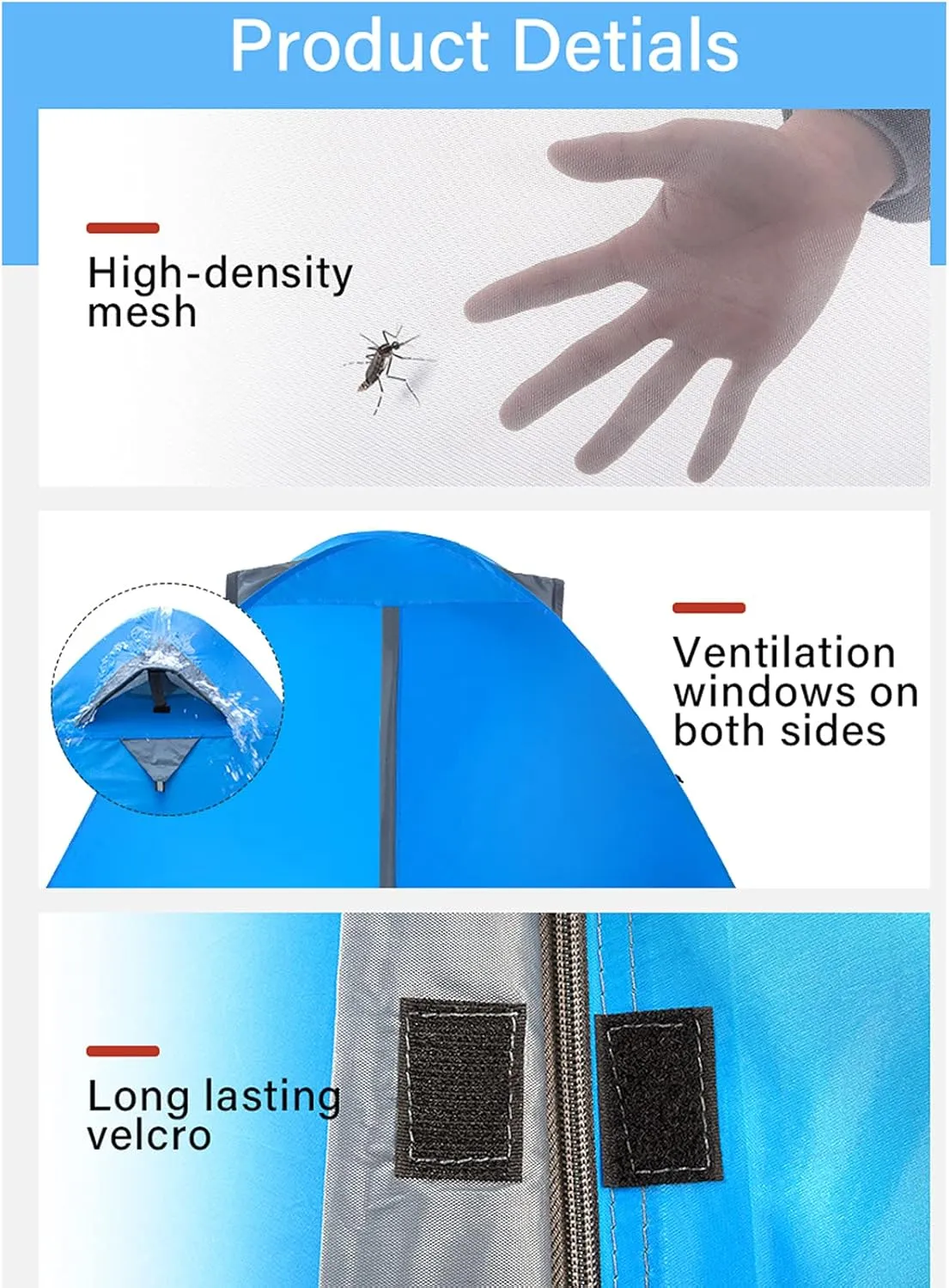 2 Person Camping Tent Lightweight Backpacking Tent Waterproof Windproof Two Doors Easy Setup Double Layer Outdoor Tents for Family, Outdoor, Hiking and Mountaineering,