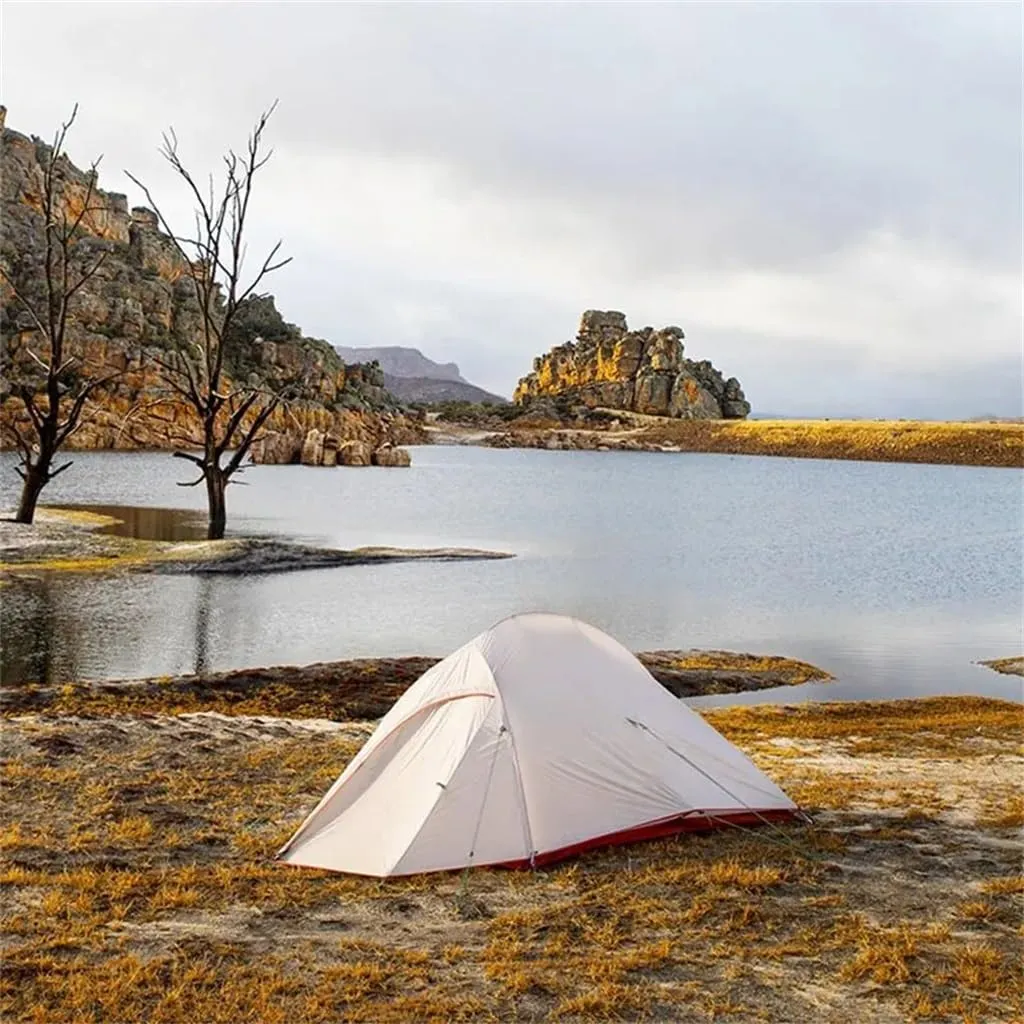 2 Person Camping Tent Ultralight Nylon Hiking Tent Hiking Backpacking Shelter Tent Outdoor(Color:D)