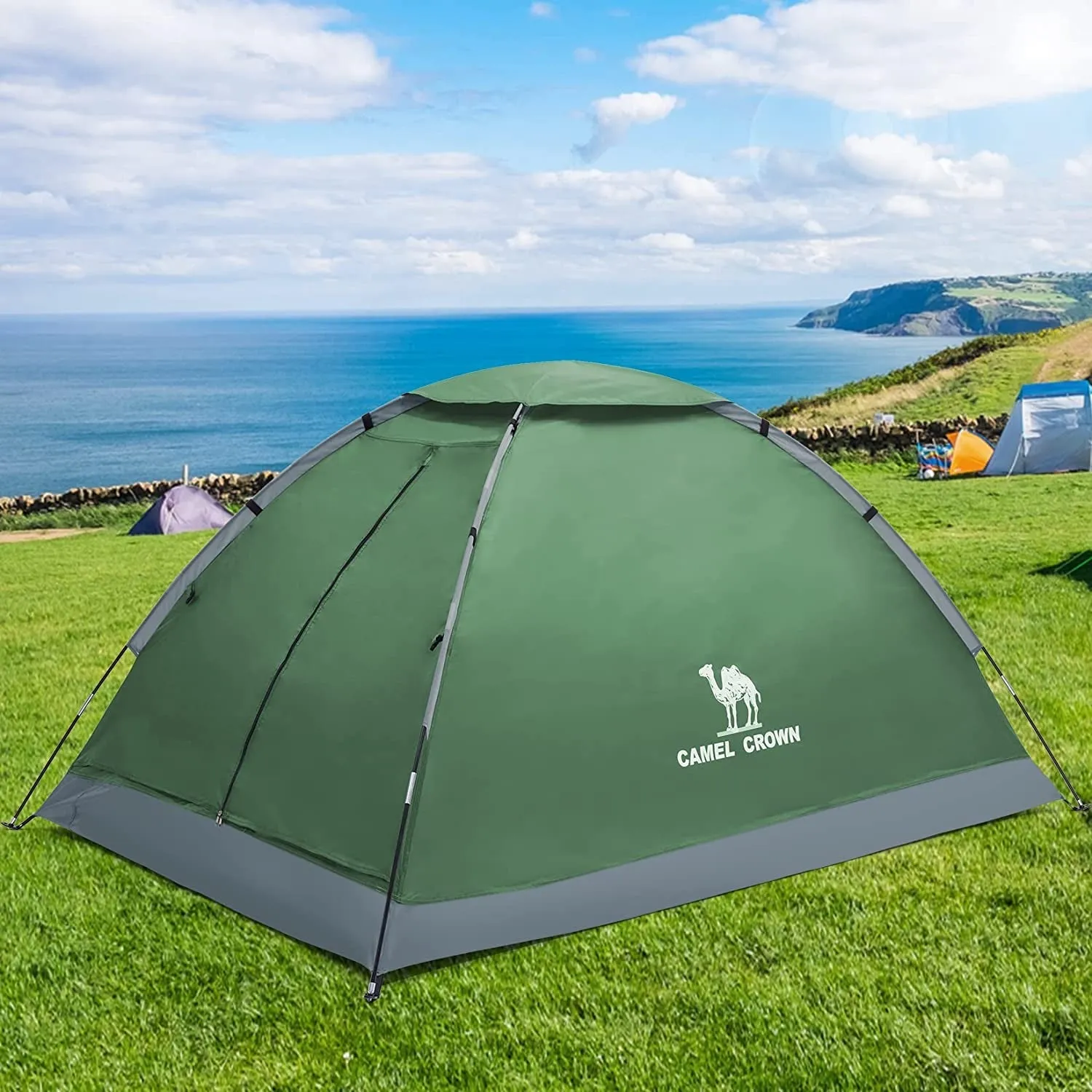 2 Person Camping Tent with Removable Rain Fly