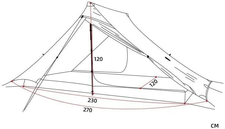 2-Person Outdoor Ultralight Camping Tent – 3 Season Pro Gear