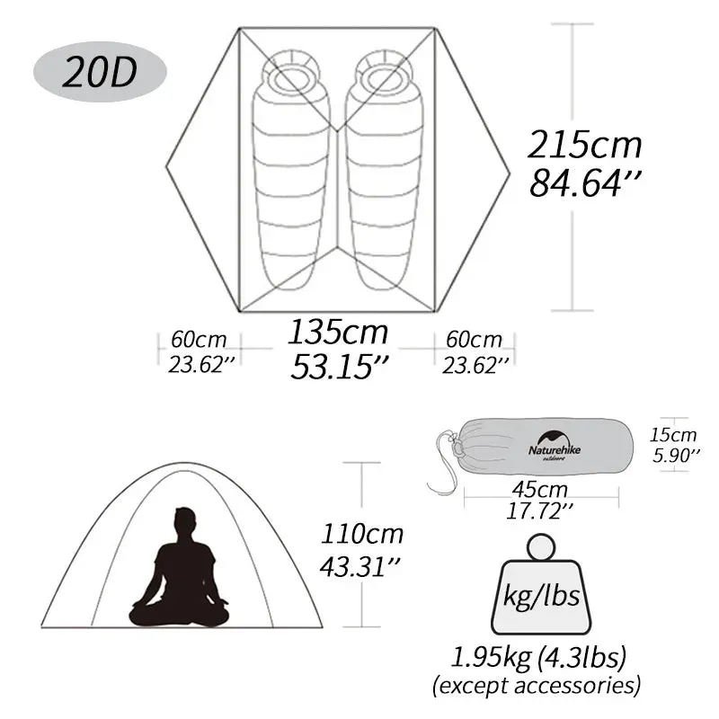 2 Person Waterproof Camping Tent