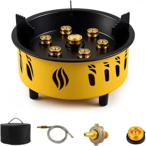 20000W Camping Stove, Portable Windproof Camp Stove Gas Cooking Burner with Piezo Ignition & Carry Case, Backpacking Gas Stove for Outdoor Picnic Hiking Backpack