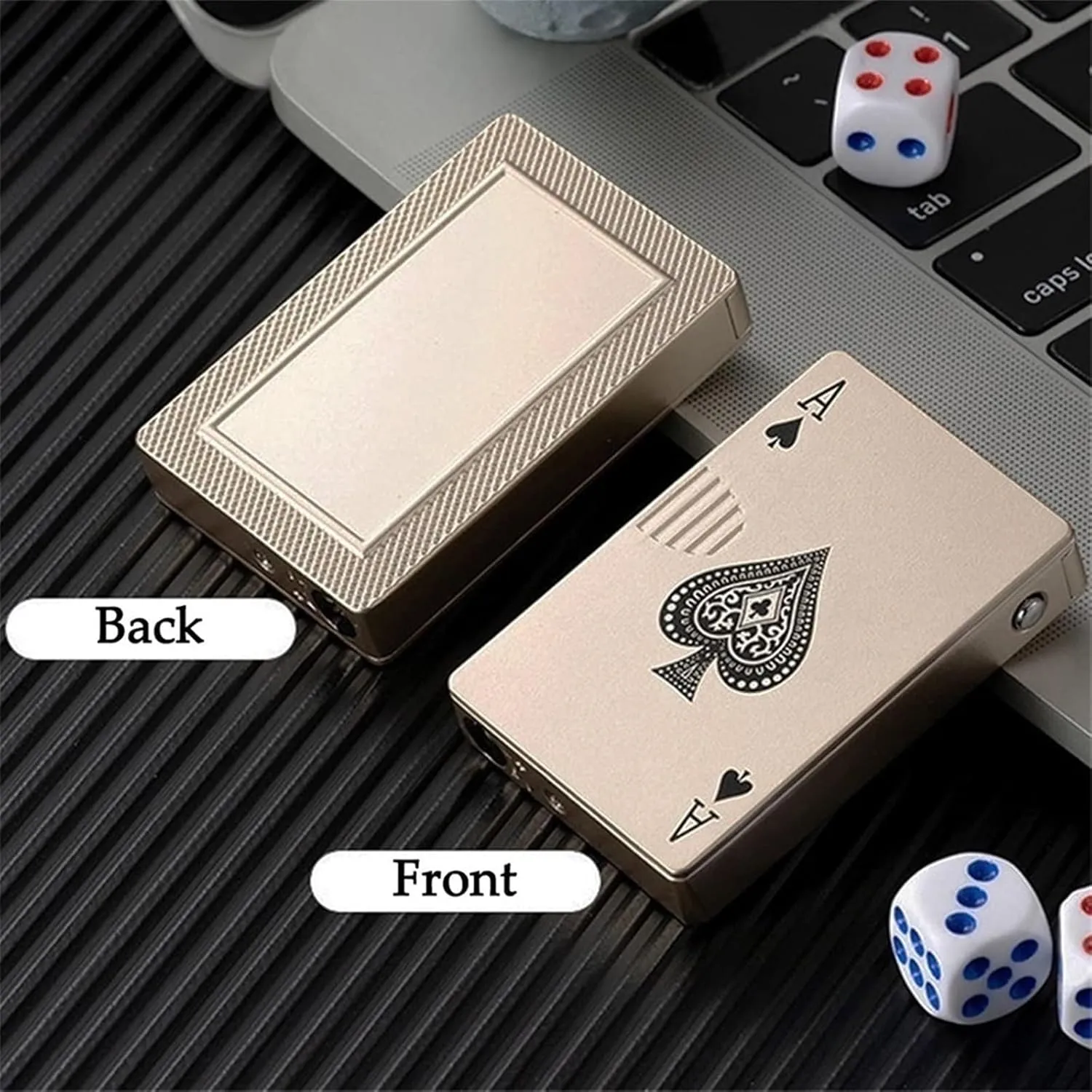 2024 Metal Butane Lighter, Windproof Lighter Refillable Adjustable Flame Multifunctional Portable Lighter (Color : B)
