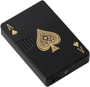 2024 Metal Butane Lighter, Windproof Lighter Refillable Adjustable Flame Multifunctional Portable Lighter (Color : B)