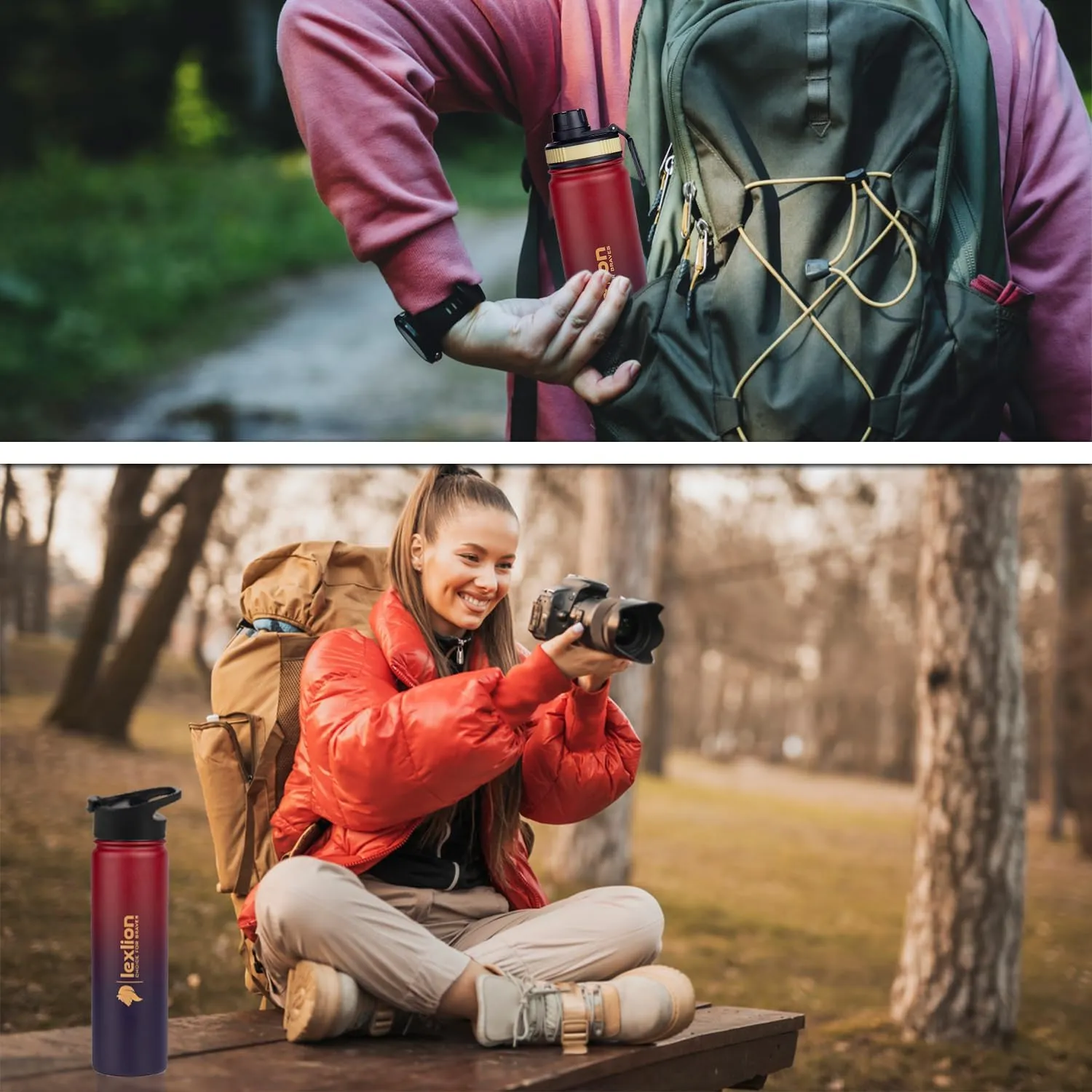 22 Oz Fruit Infuser Water Bottle - Triple Walled Insulated Stainless Steel, Thermal Leaf Infuser, Silicone Sleeve, 3 Leakproof Lids, Metal Mug Gallon