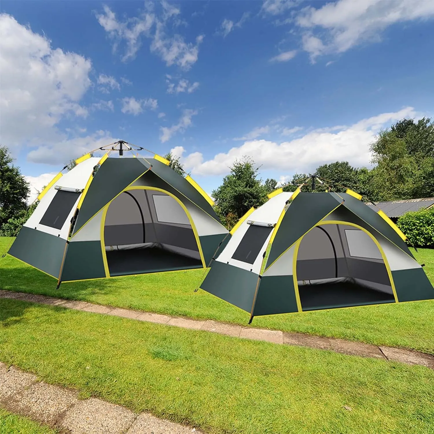 2/3/4 Person Camping Dome Tent 83x59x49 inch, Instant Pop Up Tent for Camping, Ultralight Dome Tent, 4 Person Instant Camping Tent with Removable Rain Fly, 60 Seconds Set Up Tents