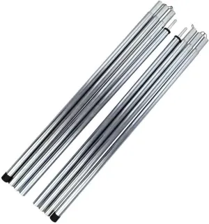 2PCS Adjustable 2M Tarp Poles Iron Thicken Stick Rack Rod Pole Outdoor Camping Ultralight Canopy Awning Tent Support Pole