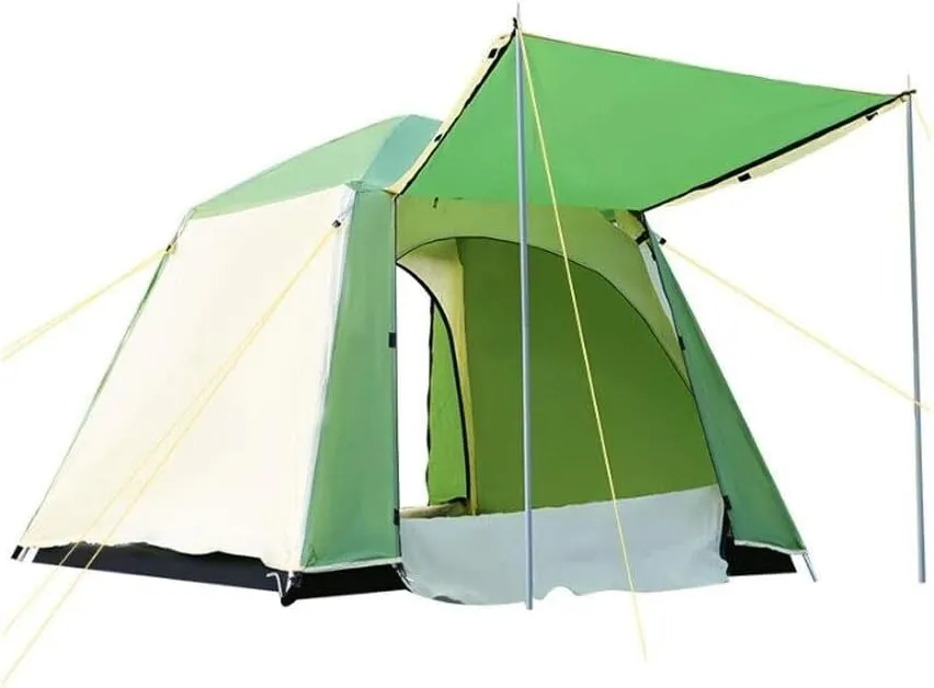 3-4 Person Automatic Pop-Up Camping Tent, Waterproof & UV-Resistant, Foldable Outdoor Hiking & Travel Tent