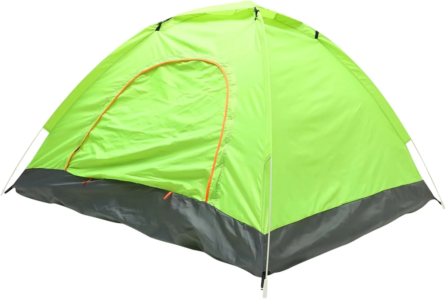 3-4 Person Quick-Open Folding Tent Automatic Beach Tent for Camping Grey 200x200x135cm Fiber Glass Rods Waterproof 1000mm