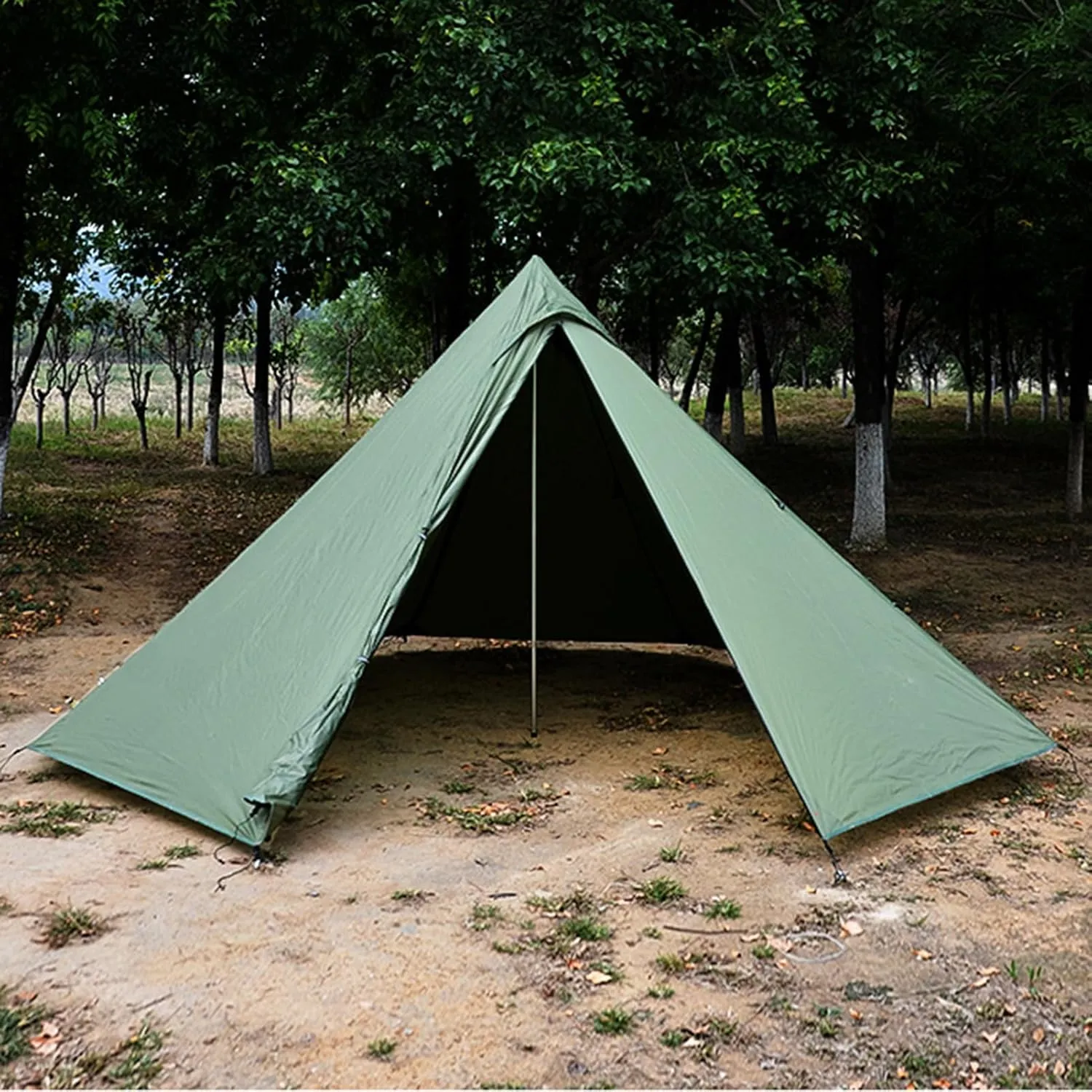 3-4 Person Teepee Cone Shape Camping Tent Outdoor Teepee - Family Yurt Festival Large Tent for Adults - Includes Floor Nail/Wind Rope & Storage Bag