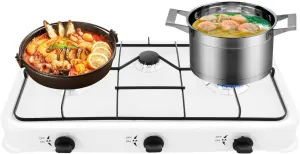 3 Burners Gas Stove Commercial Restaurant Kitchen Stand Cooking Set with Cover Outdoor Propane Burner Stove with Removable Storage Stand for Camping Picnic Home RV Cooking