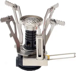 3000W Camping Gas Stove Small Camping Gas Stove Foldable Gas Burner with Carry Box for Camping Picnic Trekking Outdoor, 2.6 * 2.6 * 3.1in, Black