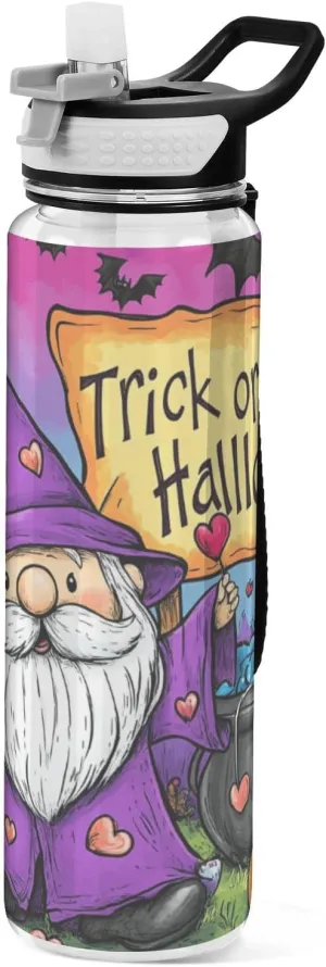 32oz Halloween Purple Pumpkin Dwarf Water Bottle for Adults Tritan No BPA non toxic Water Jugs for Drinking for Camping Collapsible