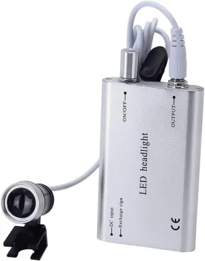3.5X Dental Surgical Binocular Loupe Optical Glass with LED Head Lamp