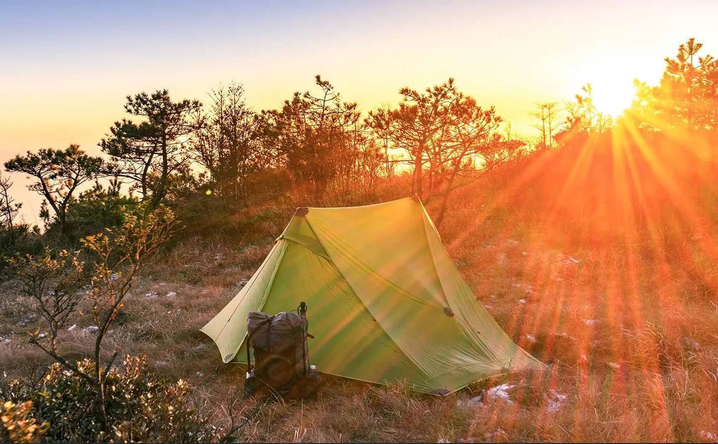 3F UL Gear Lanshan PRO Lanshan Ultralight Tent 4 Season Backpacking Tent for 1 Person, Waterproof Professional Tents for Camping, Trekking, Kayaking, Climbing, Hiking