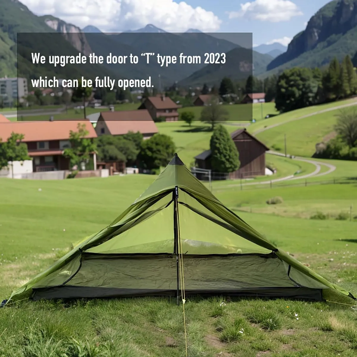 3F UL Gear Lanshan PRO Lanshan Ultralight Tent 4 Season Backpacking Tent for 1 Person, Waterproof Professional Tents for Camping, Trekking, Kayaking, Climbing, Hiking