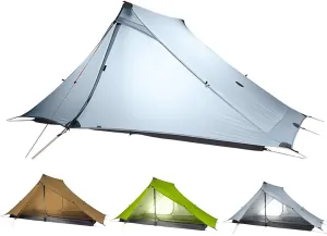 3F UL Gear Lanshan PRO Lanshan Ultralight Tent 4 Season Backpacking Tent for 2 Person, Waterproof Professional Tents for Camping, Trekking, Kayaking, Climbing, Hiking