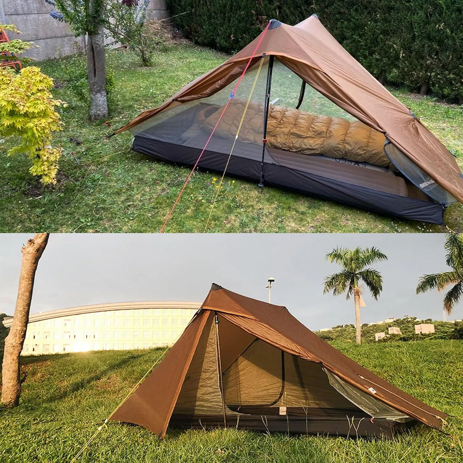 3F UL Gear Lanshan Pro Ultralight Tent 3-Season Camping Tent, Ideal for Camping in The Garden,Outdoor Lightweight Camping Shelter and Hiking Tent