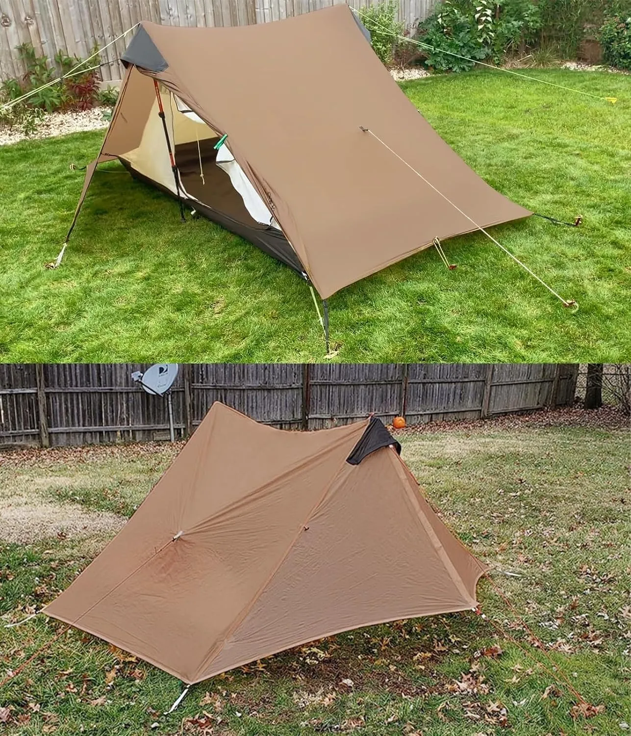 3F UL Gear Lanshan Ultralight 1-Person or 2-Person Backpacking Tent, 3-Season or 4-Season, Outdoor Lightweight Waterproof Professional Tent, Trekking, Kayaking, Climbing, Hiking