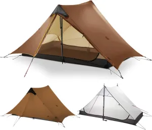 3F UL Gear Lanshan Ultralight 1-Person or 2-Person Backpacking Tent, 3-Season or 4-Season, Outdoor Lightweight Waterproof Professional Tent, Trekking, Kayaking, Climbing, Hiking