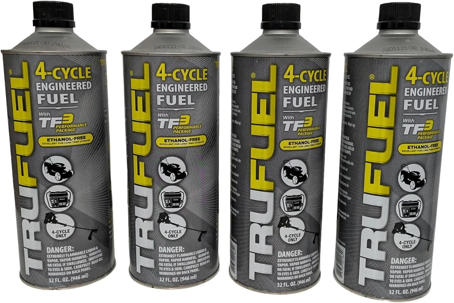 4-Cycle Ethanol-Free Fuel for Outdoor Power Equipment - 32 oz. (Pack of 4)